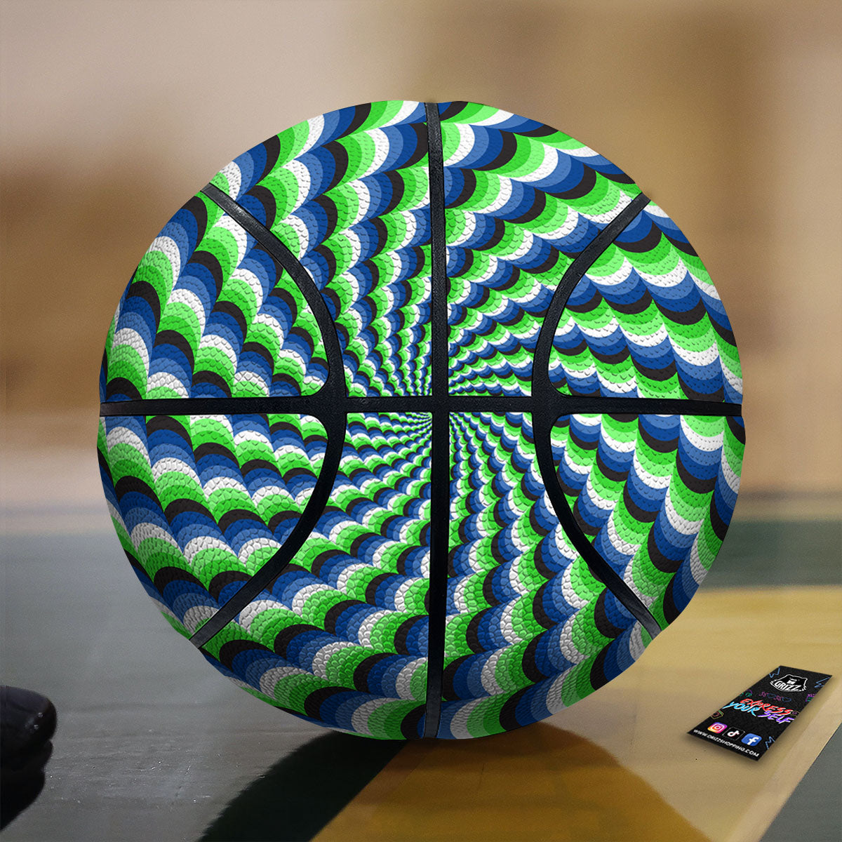 Pattern Mini Cupcake Print Basketball