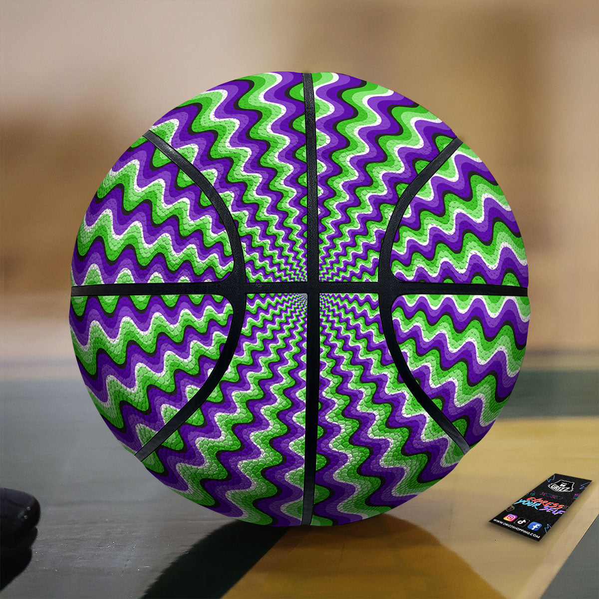 Pattern Leaf Marijuana Print Basketball