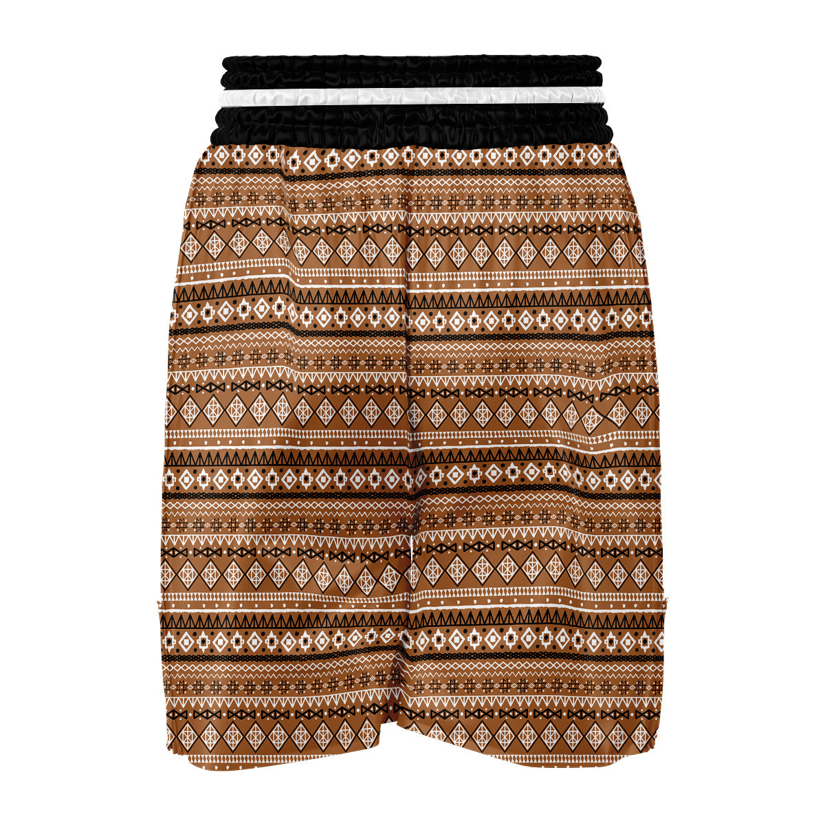 Mudcloth Brown Ethnic Print Pattern Boxing Shorts-grizzshop
