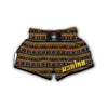 Mudcloth Ethnic Vintage Print Pattern Muay Thai Boxing Shorts-grizzshop