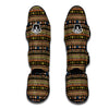 Mudcloth Ethnic Vintage Print Pattern Muay Thai Shin Guards-grizzshop