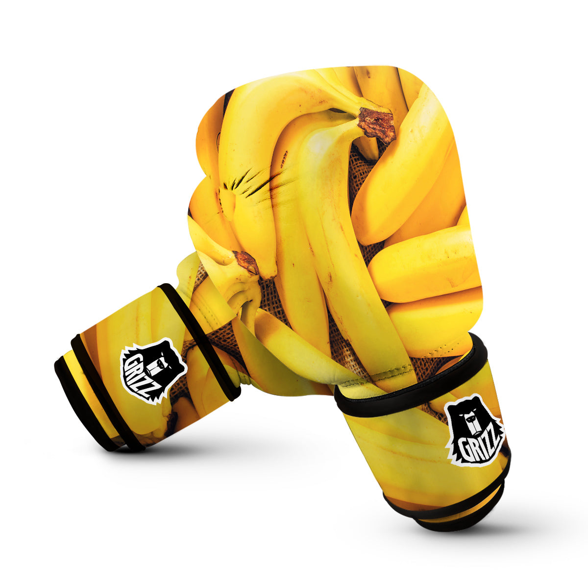 Multi Banana Pattern Print Boxing Gloves-grizzshop