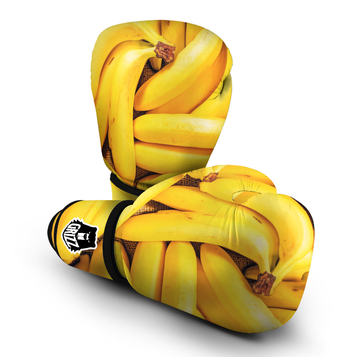 Multi Banana Pattern Print Boxing Gloves-grizzshop