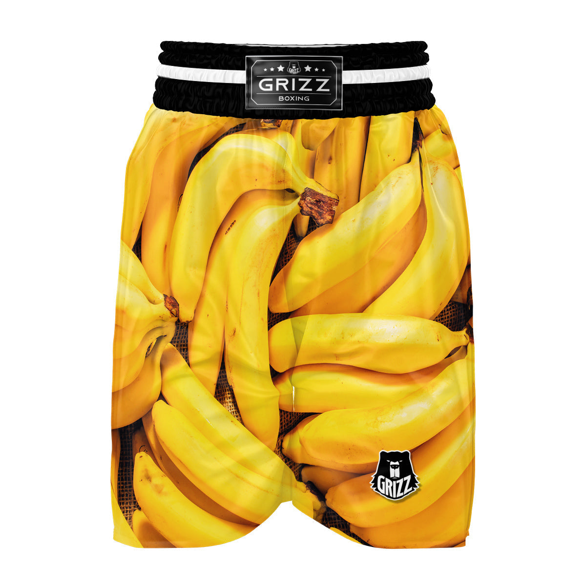 Multi Banana Pattern Print Boxing Shorts-grizzshop
