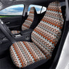 Multicolor Hand Drawn Zigzag Print Car Seat Covers-grizzshop