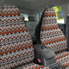 Multicolor Hand Drawn Zigzag Print Car Seat Covers-grizzshop