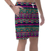 Multicolor Native Aztec Doodle Abstract Men's Shorts-grizzshop