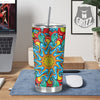 Multicolor Psychedelic Hippie Print Tumbler-grizzshop