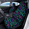 Multicolored Bats Print Pattern Car Seat Covers-grizzshop