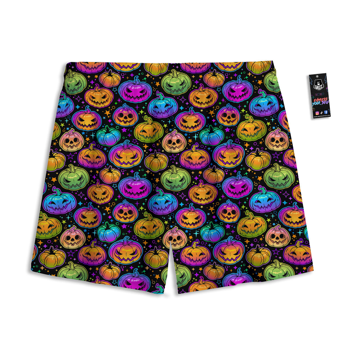 Optical Illusion Moving Dizzy Circle Mesh Shorts