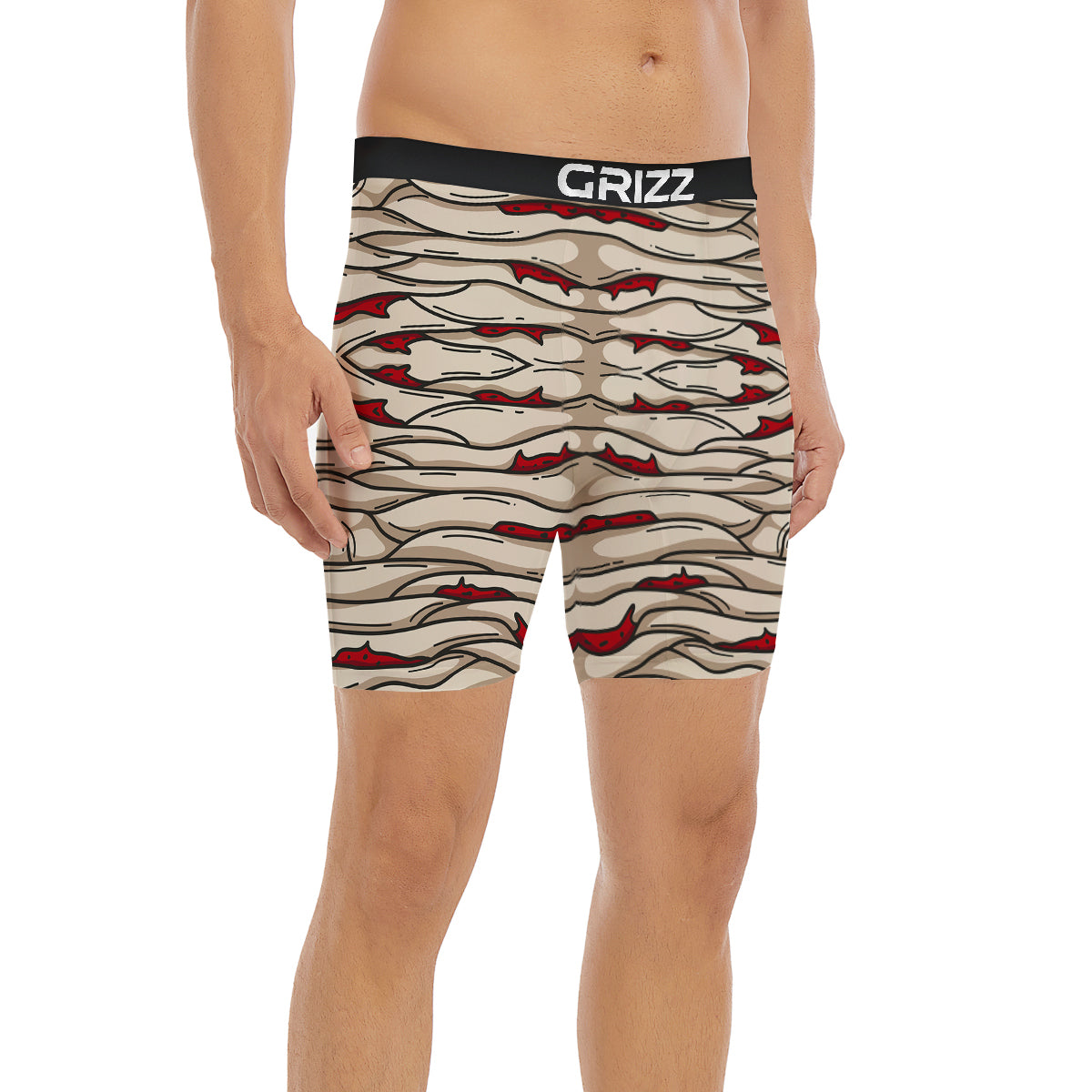 Mummy Bandage Print Pattern Boxer Briefs-grizzshop