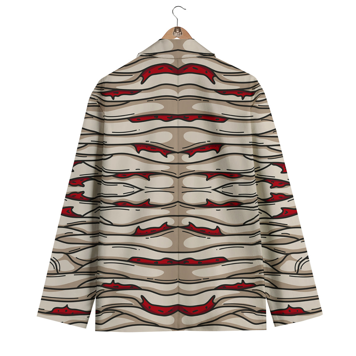 Mummy Bandage Print Pattern Men's Blazer-grizzshop