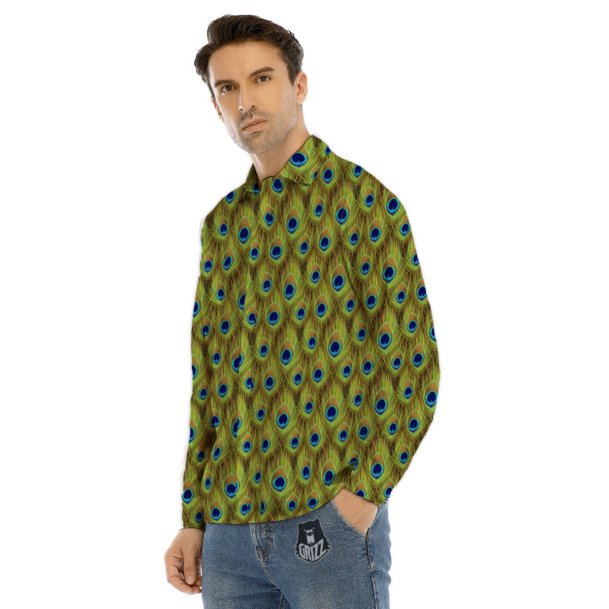 Mummy Bandage Print Pattern Men's Dress Shirts-grizzshop