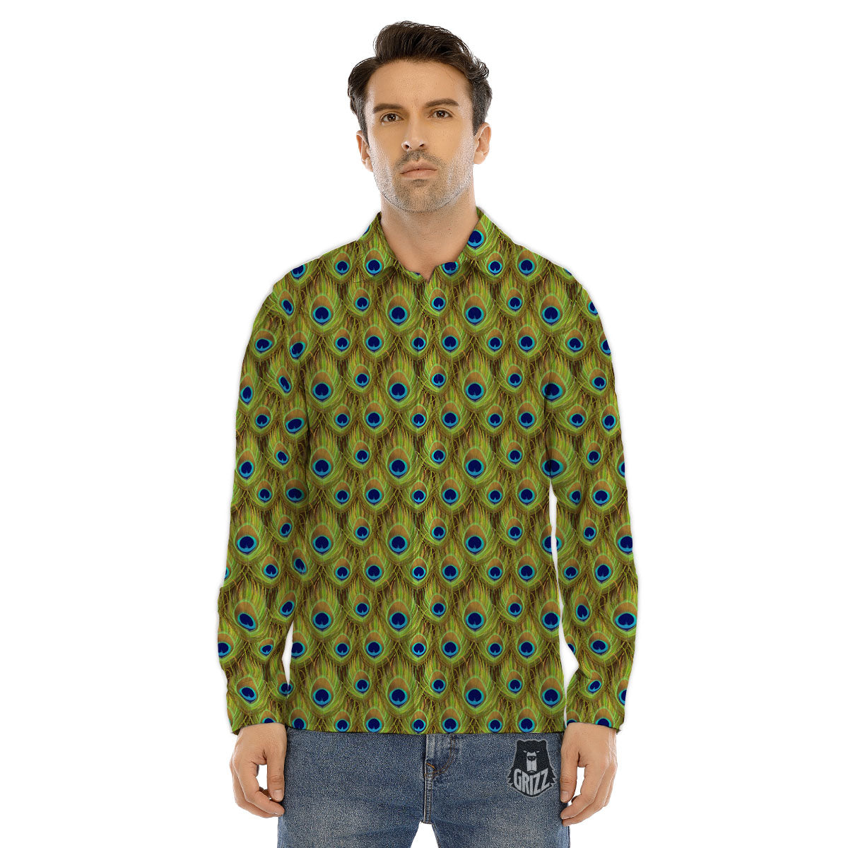 Mummy Bandage Print Pattern Men's Dress Shirts-grizzshop