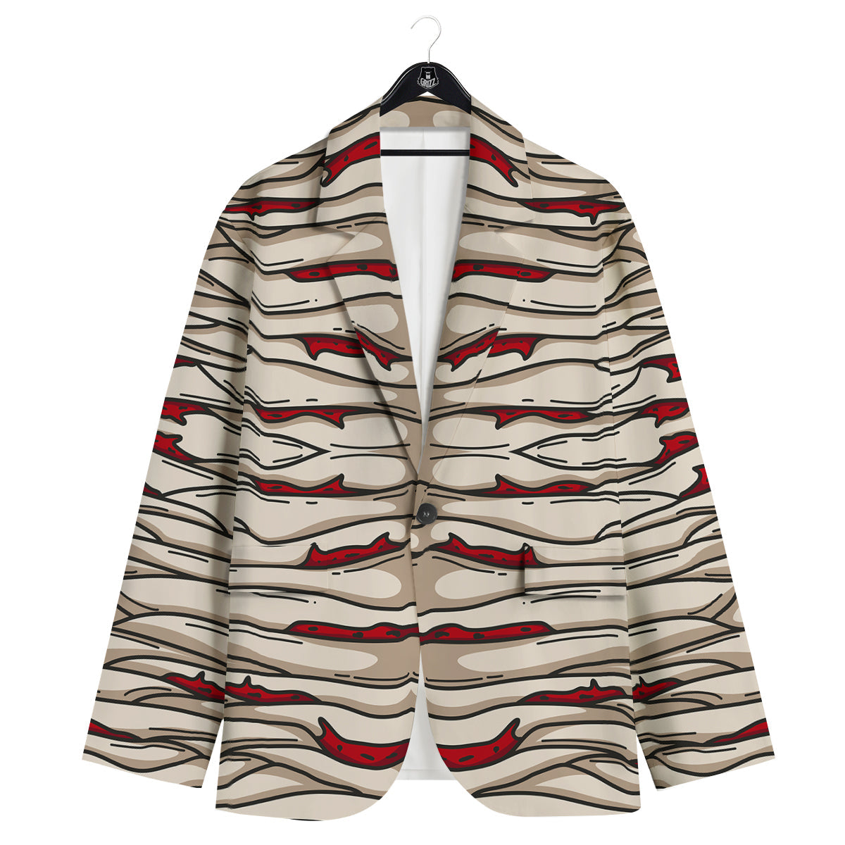 Mummy Bandage Print Pattern Men's Sport Coat-grizzshop