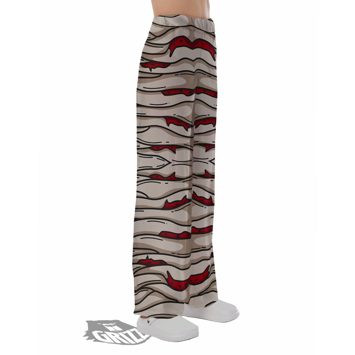Mummy Bandage Print Pattern Pajama Pants-grizzshop