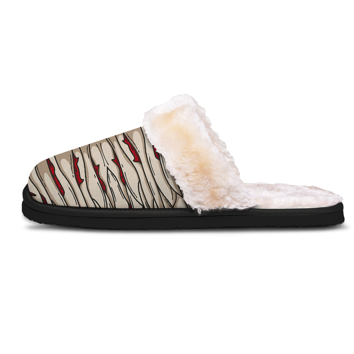 Mummy Bandage Print Pattern Slippers-grizzshop