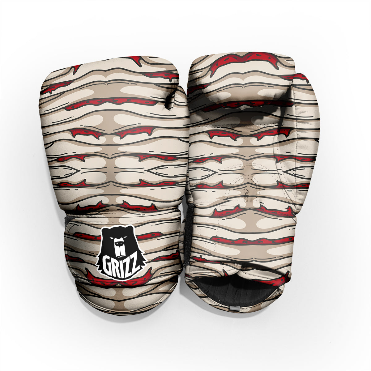 Mummy Bandage Print Pattern Pro Boxing Glove