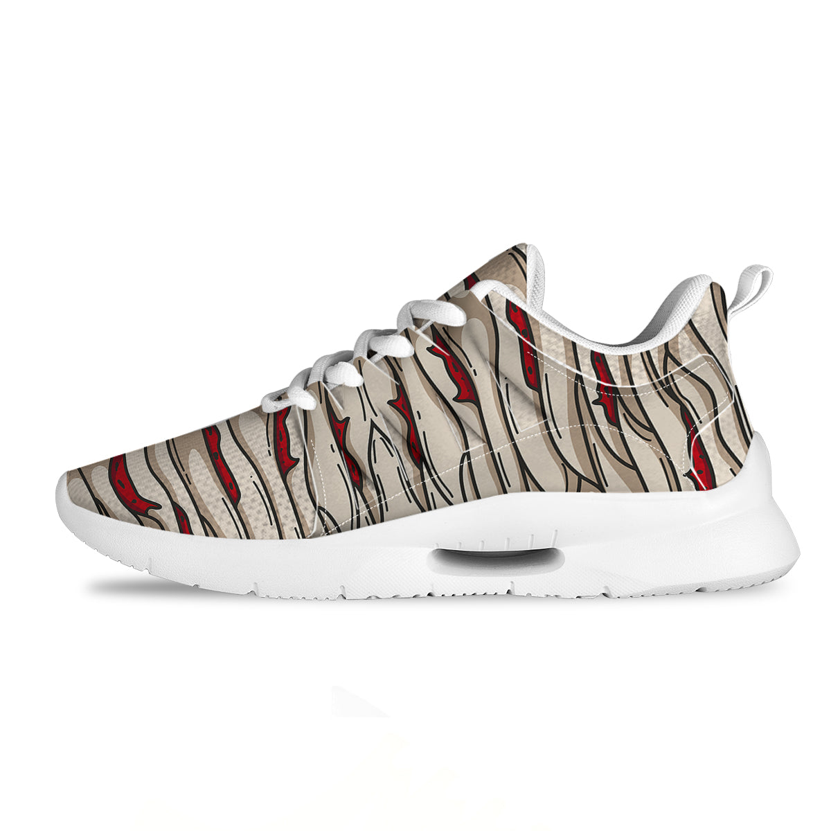 Mummy Bandage Print Pattern Tennis Shoes-grizzshop