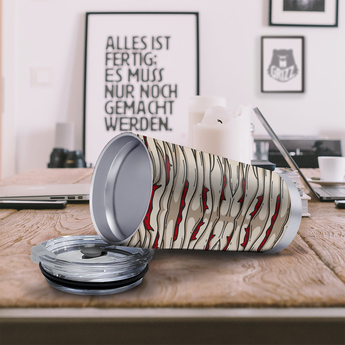 Mummy Bandage Print Pattern Tumbler-grizzshop