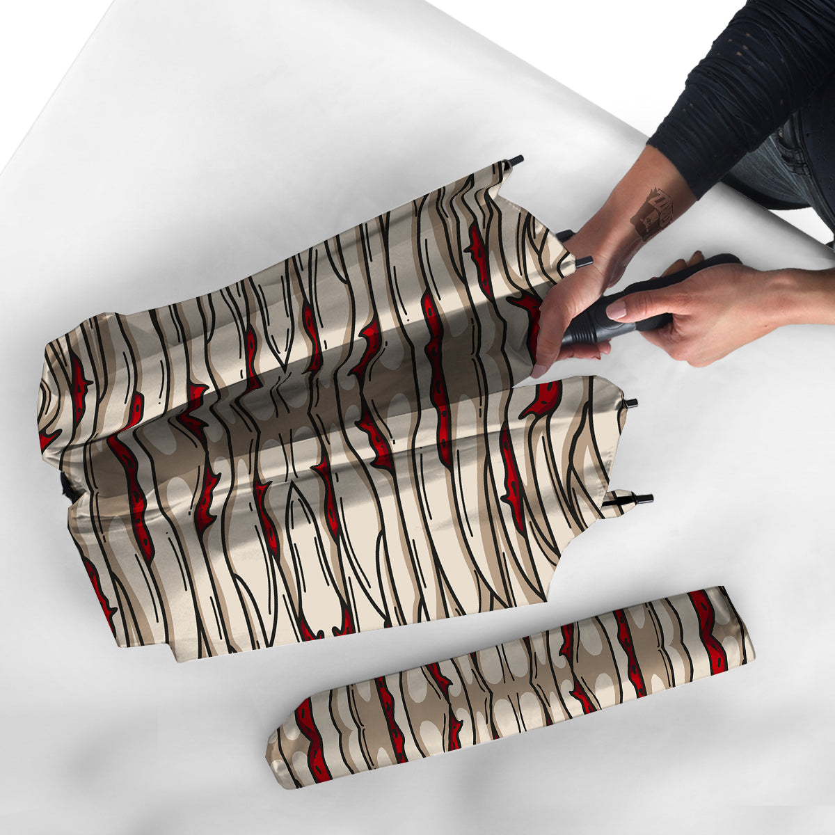 Mummy Bandage Print Pattern Umbrella-grizzshop