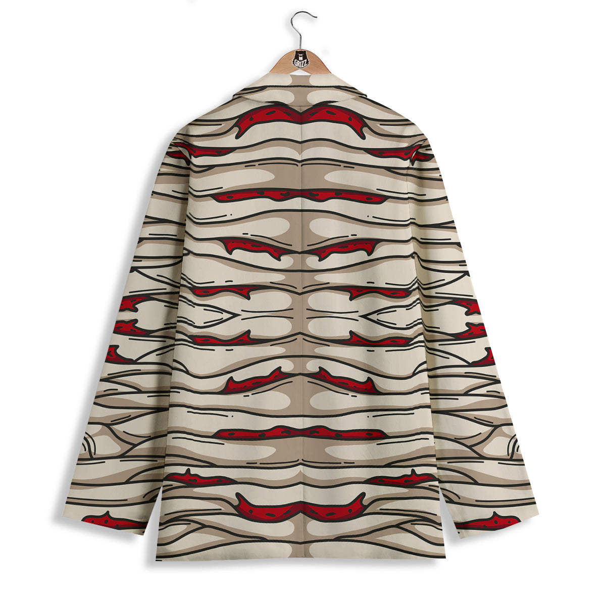 Mummy Bandage Print Pattern Women's Blazer-grizzshop