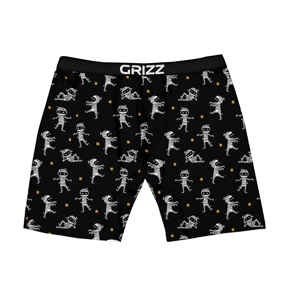 Mummy Cartoon Print Pattern Boxer Briefs-grizzshop
