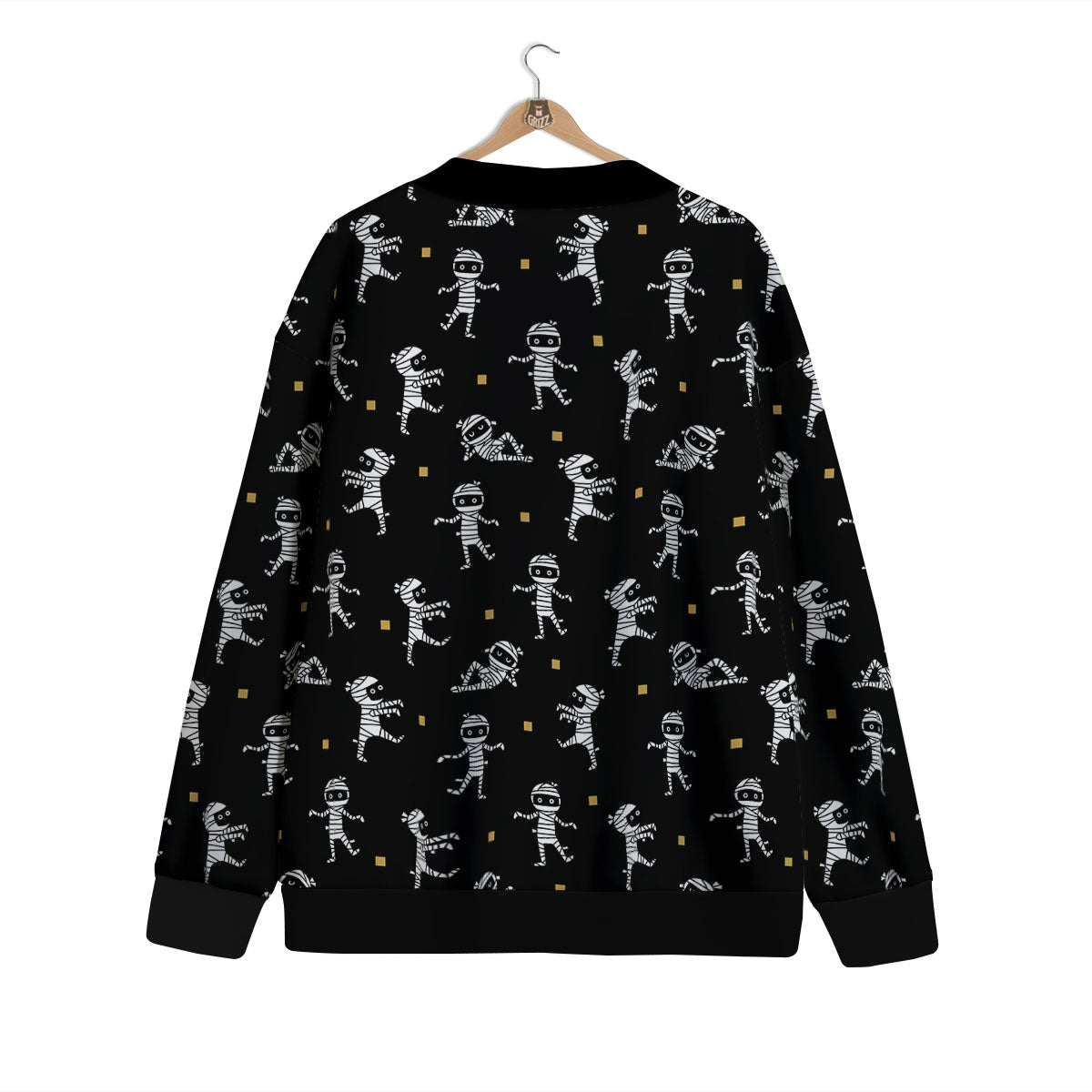 Mummy Cartoon Print Pattern Cardigan-grizzshop