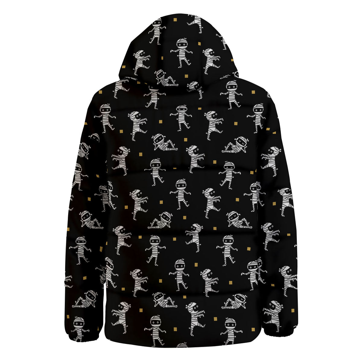 Mummy Cartoon Print Pattern Down Jacket-grizzshop
