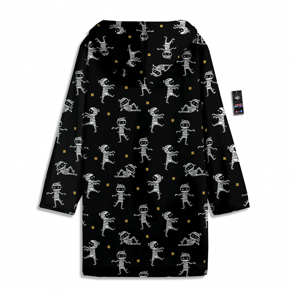 Mummy Cartoon Print Pattern Men's Windbreaker Jacket-grizzshop