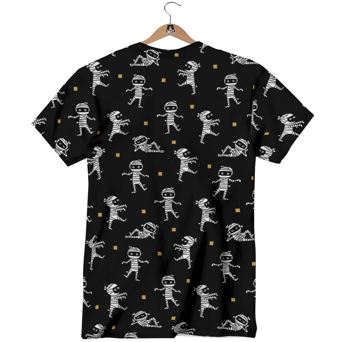Mummy Cartoon Print Pattern T-Shirt-grizzshop