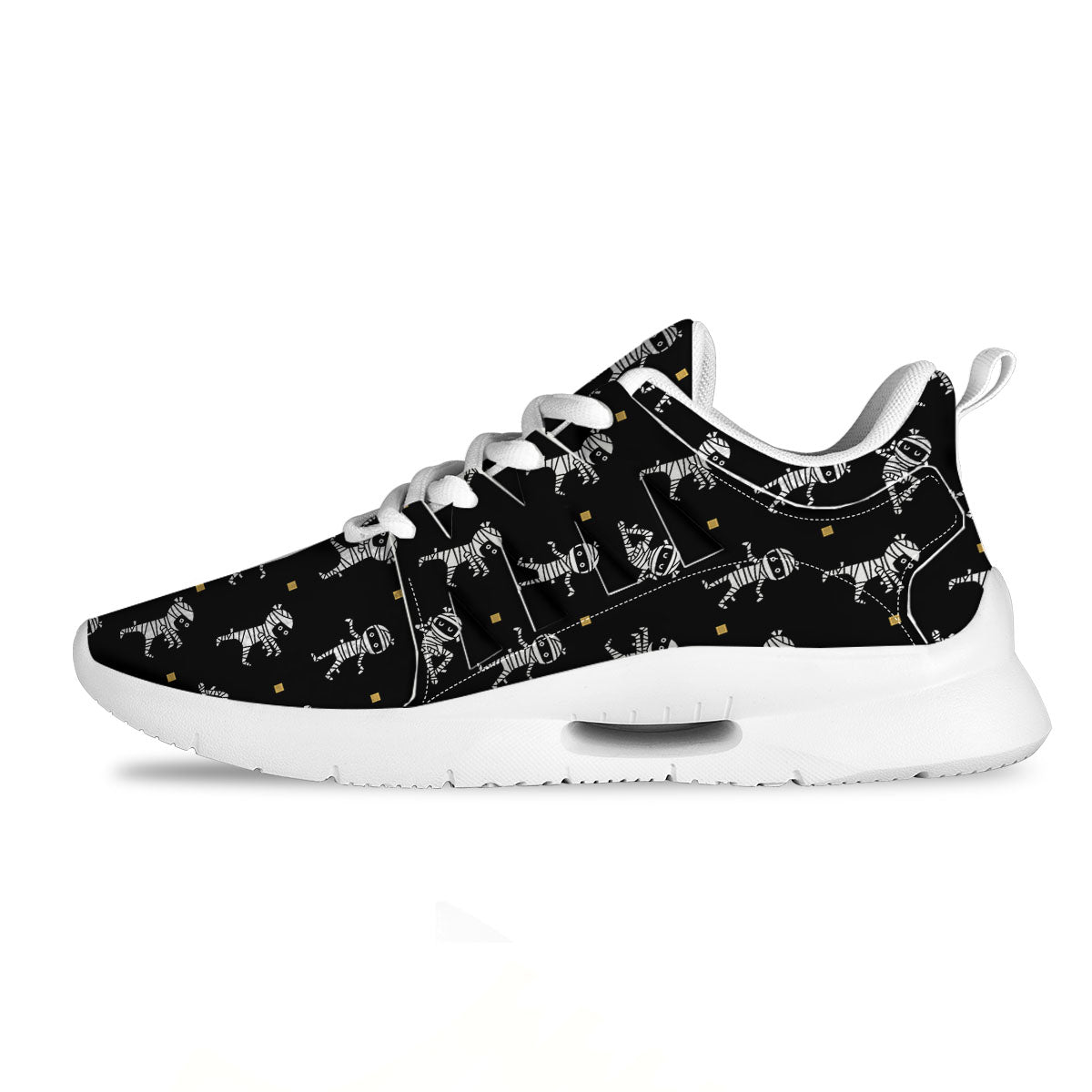 Mummy Cartoon Print Pattern Tennis Shoes-grizzshop