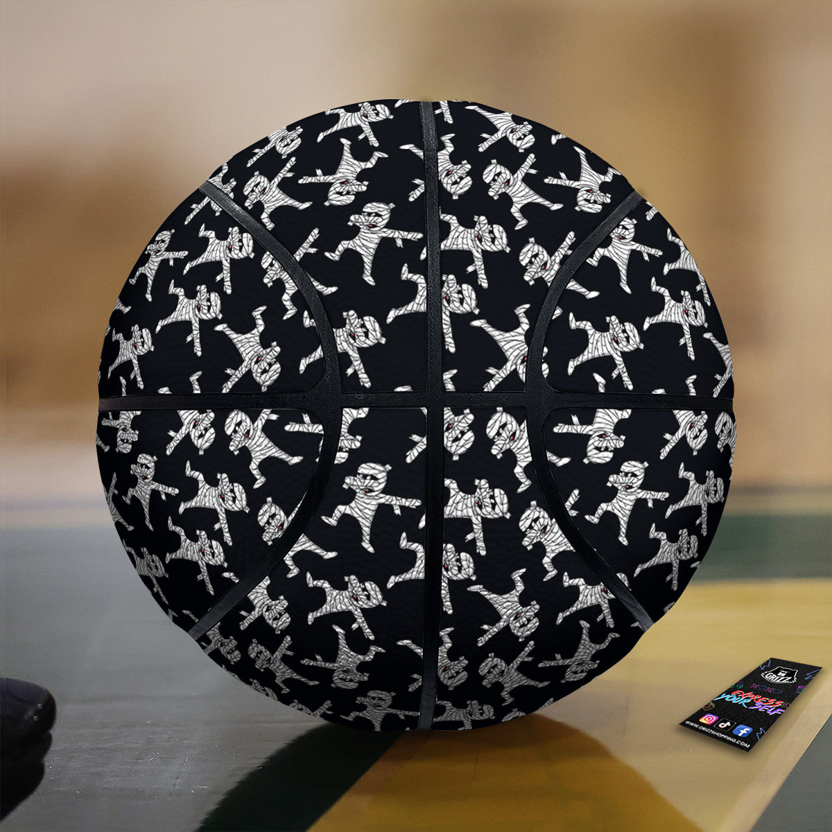 Mummy Cute Print Pattern Basketball-grizzshop