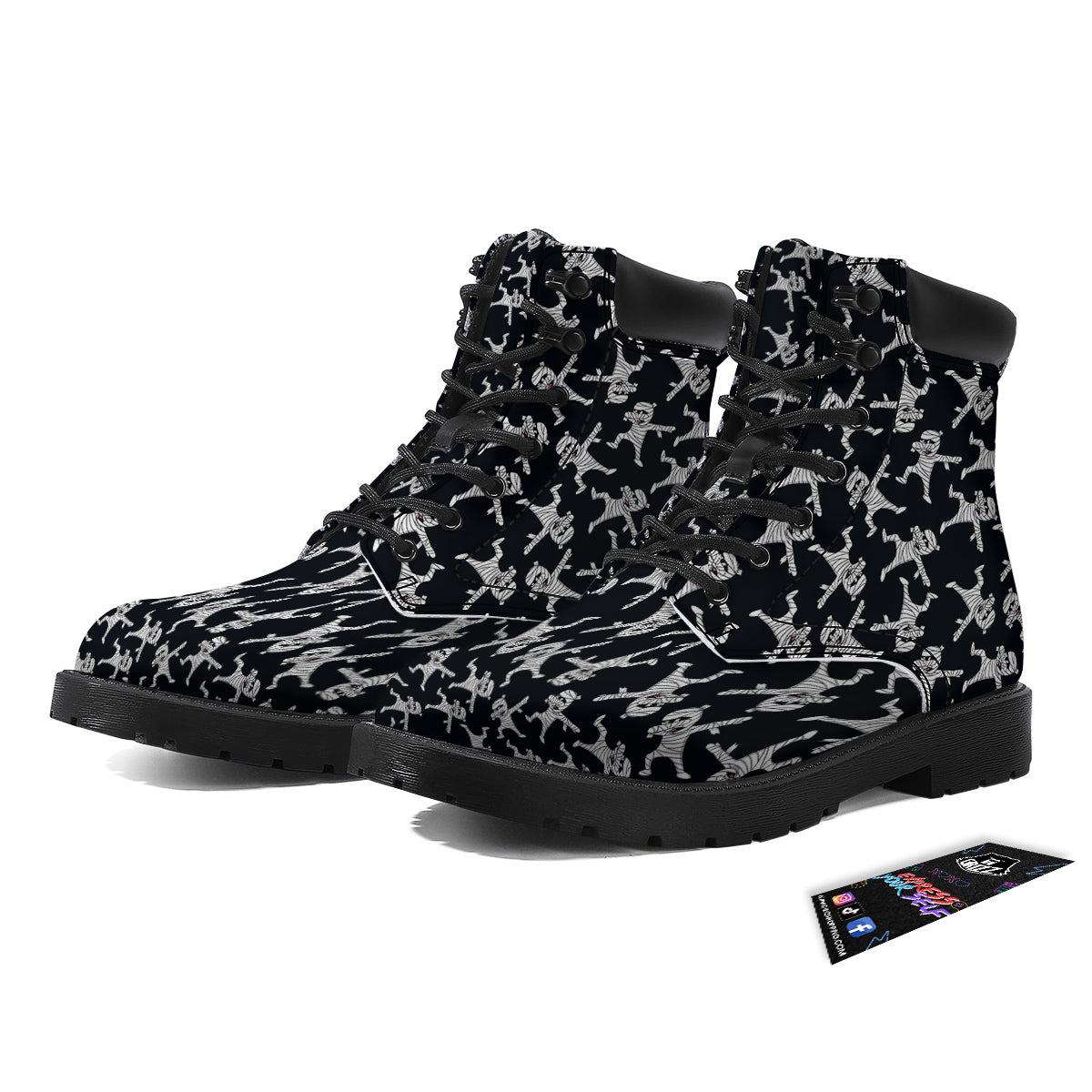 Mummy Cute Print Pattern Boots-grizzshop