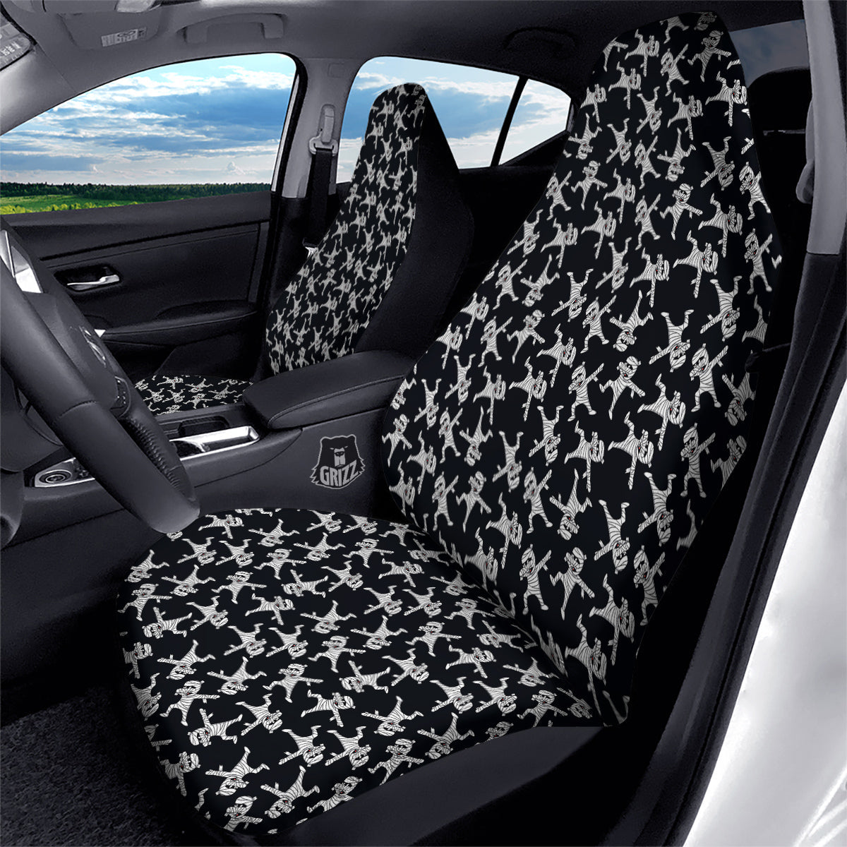 Mummy Cute Print Pattern Car Seat Covers-grizzshop