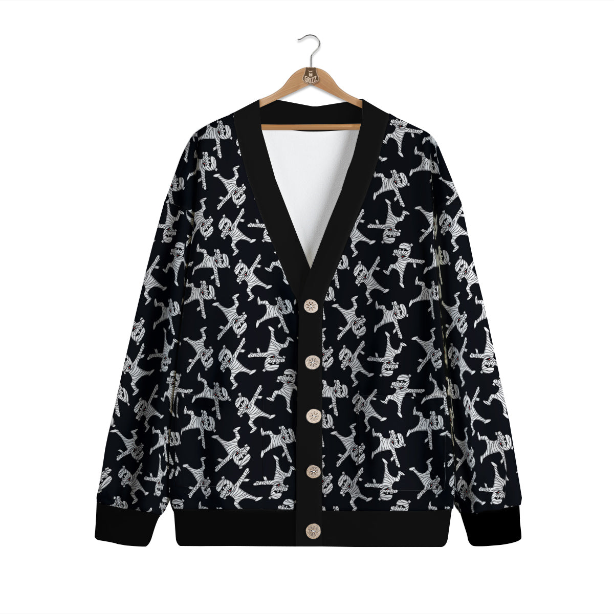 Mummy Cute Print Pattern Cardigan-grizzshop