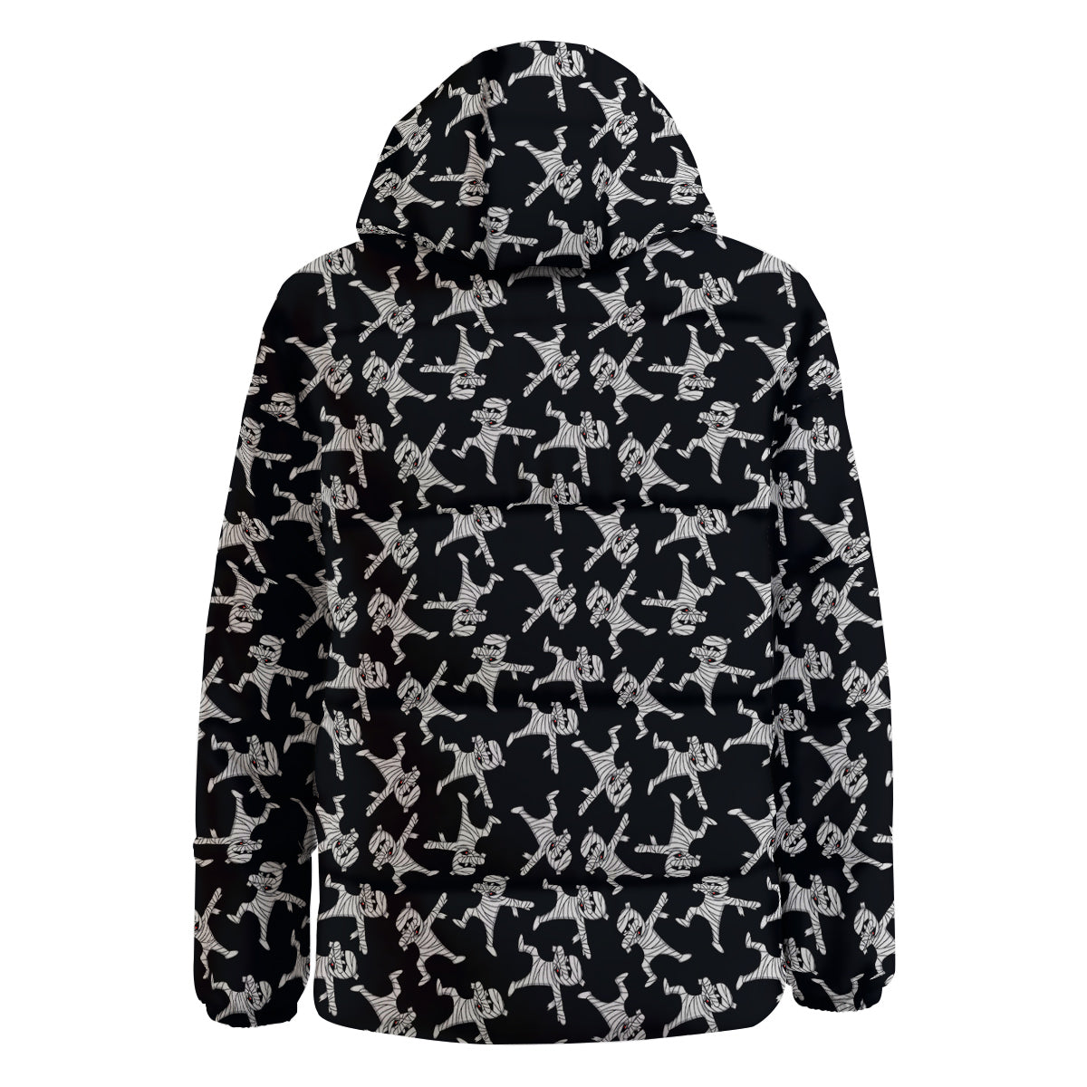 Mummy Cute Print Pattern Down Jacket-grizzshop