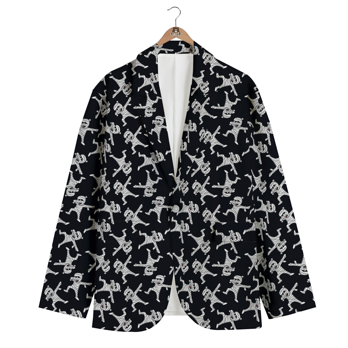 Mummy Cute Print Pattern Men's Blazer-grizzshop