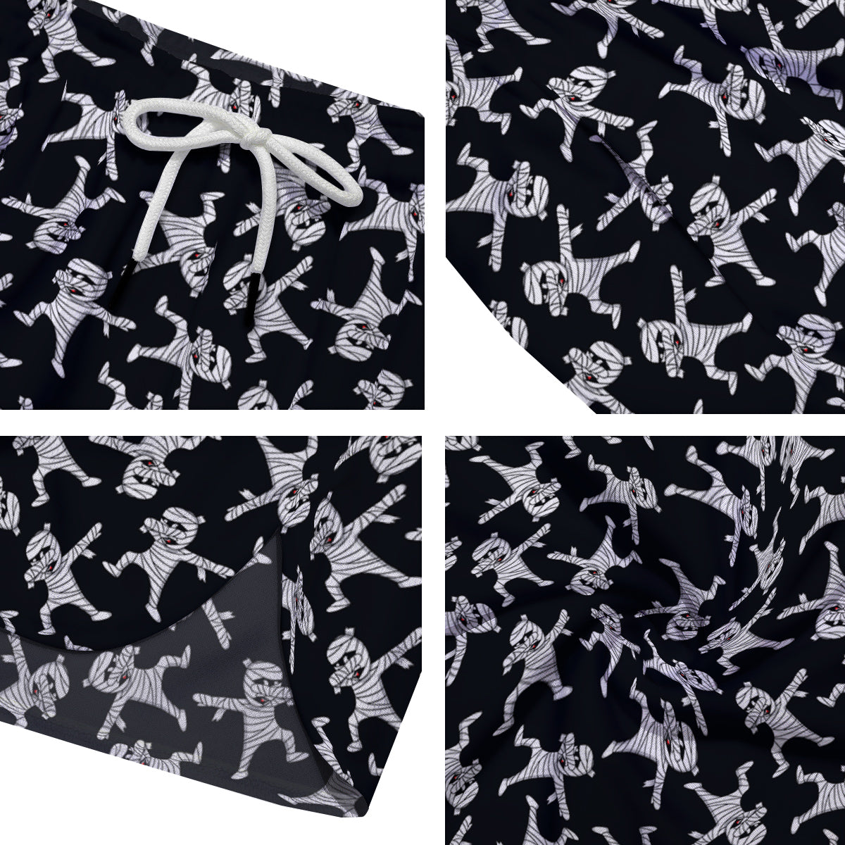 Mummy Cute Print Pattern Men's Running Shorts-grizzshop