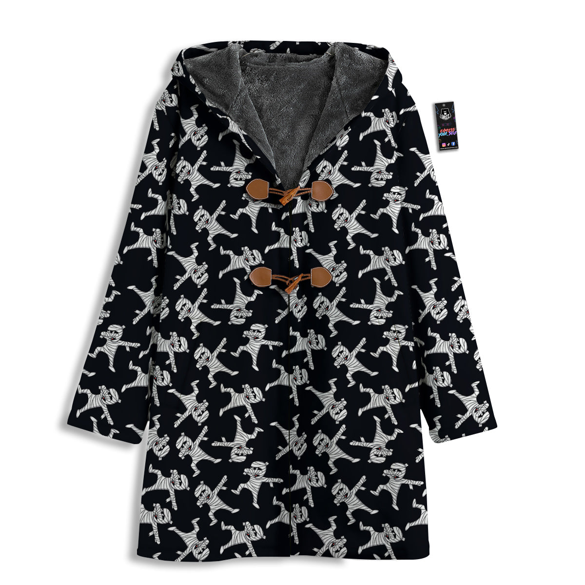 Mummy Cute Print Pattern Men's Windbreaker Jacket-grizzshop