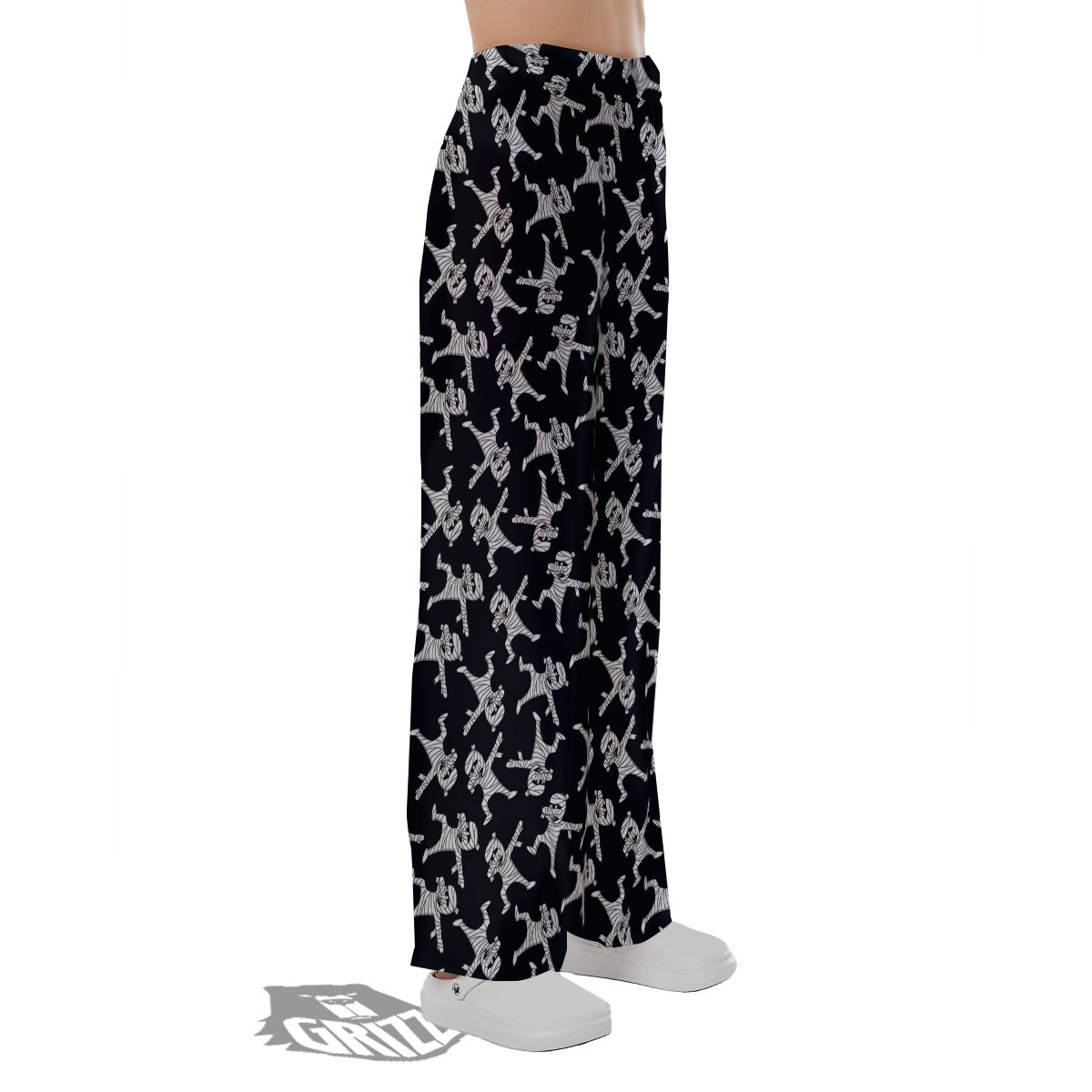 Mummy Cute Print Pattern Pajama Pants-grizzshop