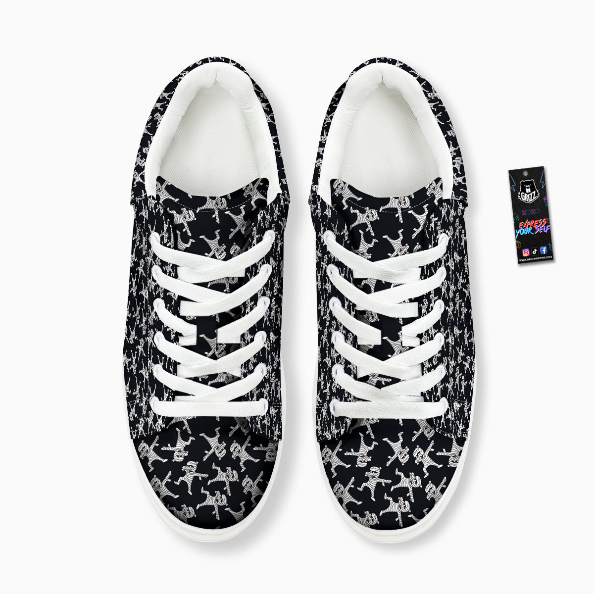 Mummy Cute Print Pattern Platform Shoes-grizzshop