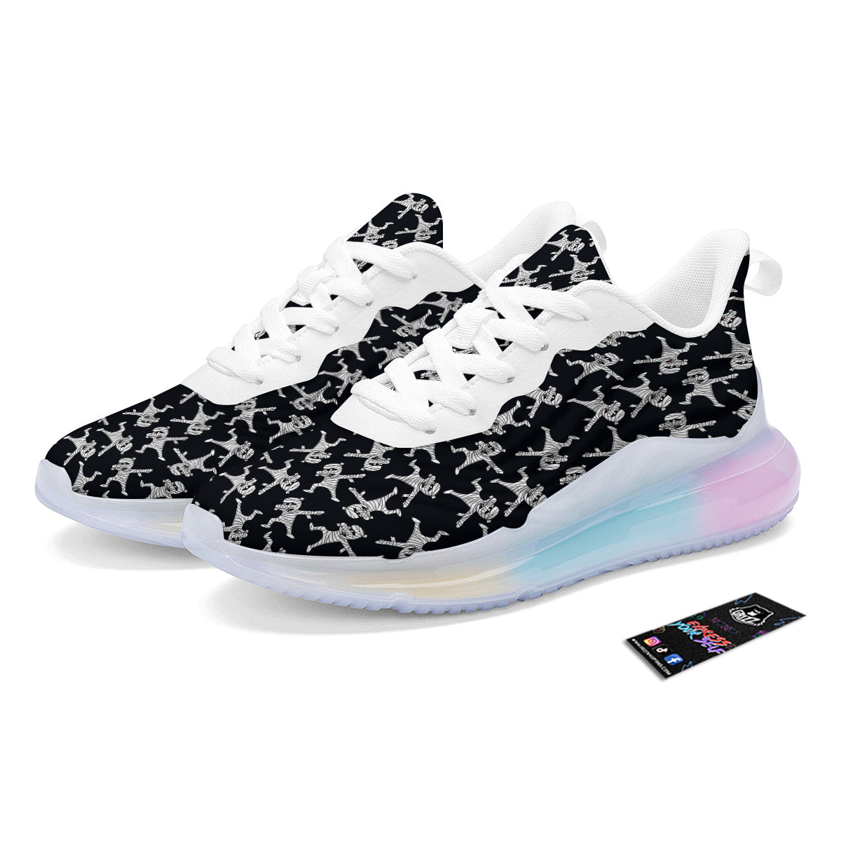 Mummy Cute Print Pattern Running Sneakers-grizzshop
