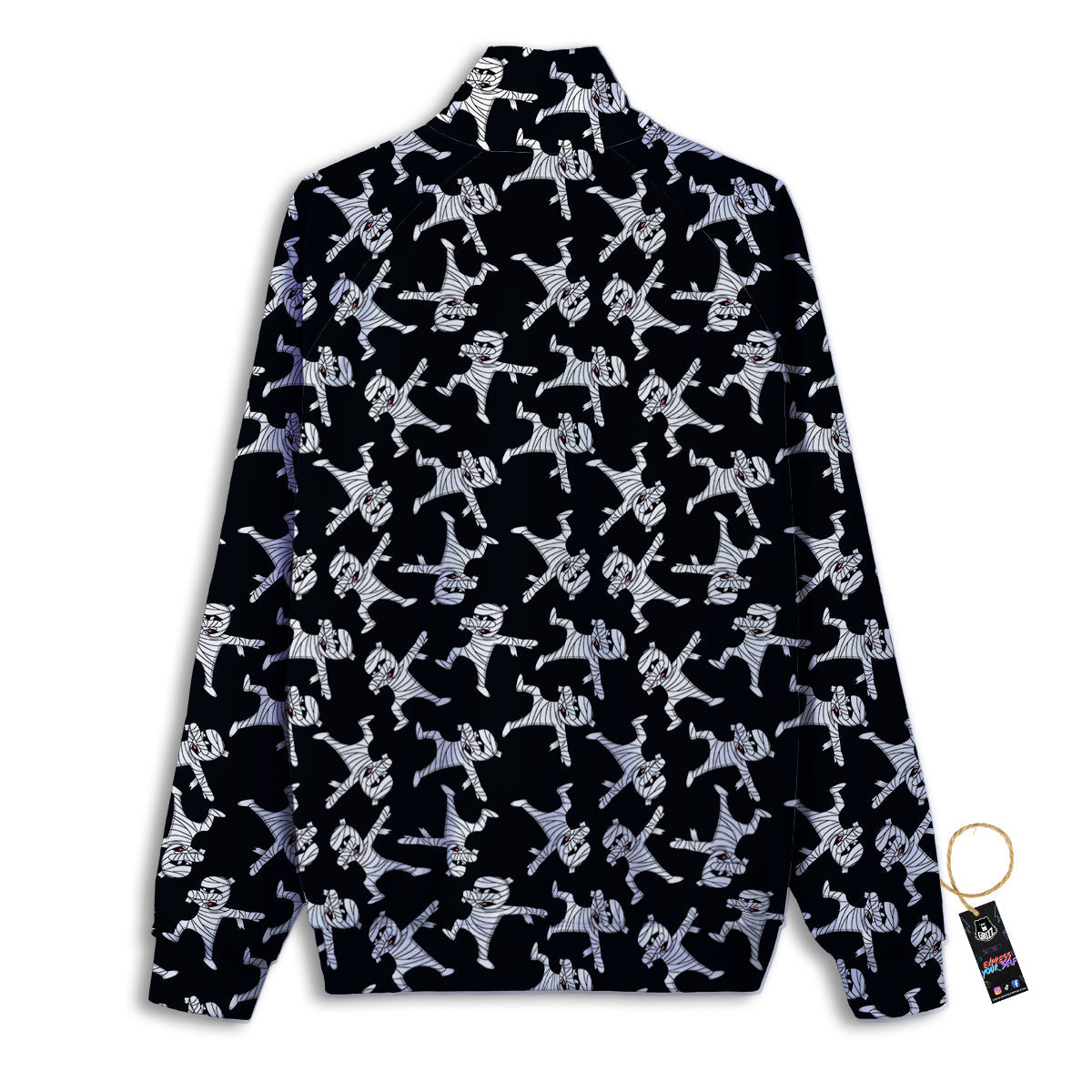 Mummy Cute Print Pattern Track Jacket-grizzshop