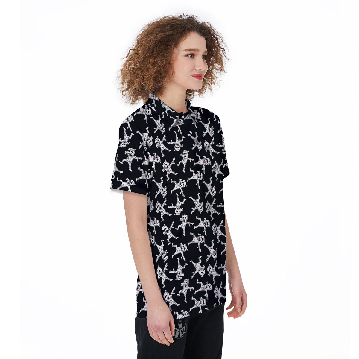 Mummy Cute Print Pattern Women's Golf Shirts-grizzshop
