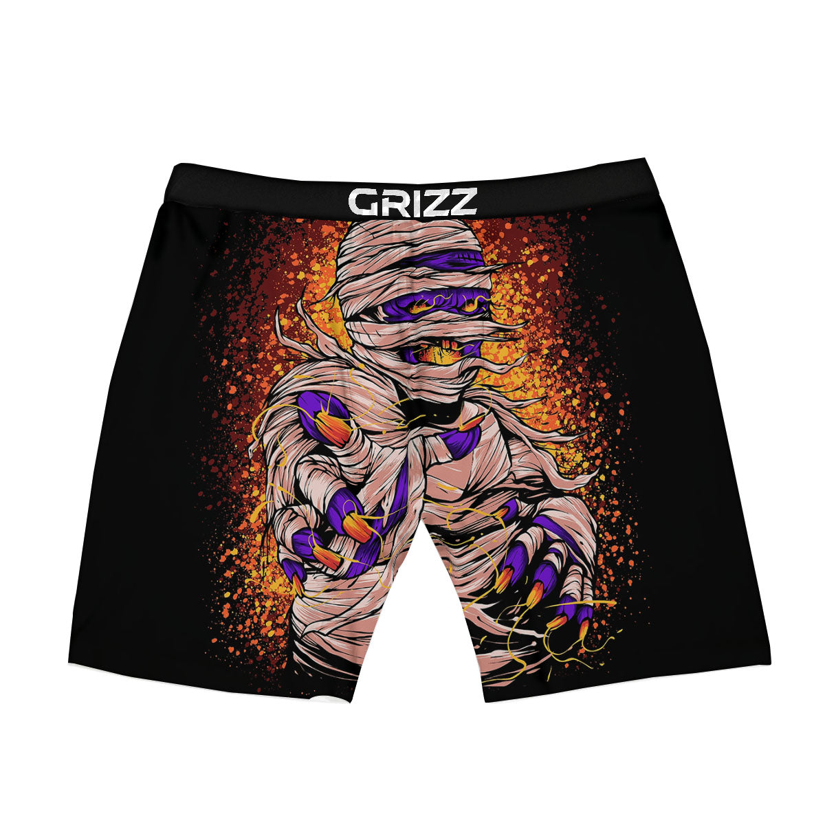 Mummy Halloween Print Boxer Briefs-grizzshop