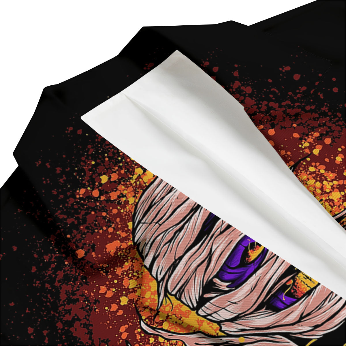 Mummy Halloween Print Men's Blazer-grizzshop