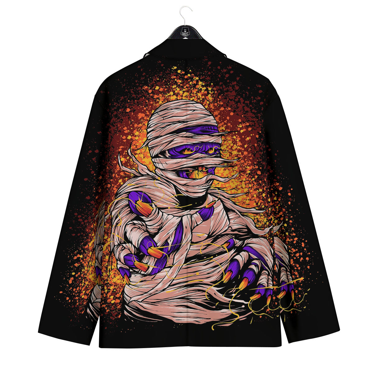 Mummy Halloween Print Men's Sport Coat-grizzshop
