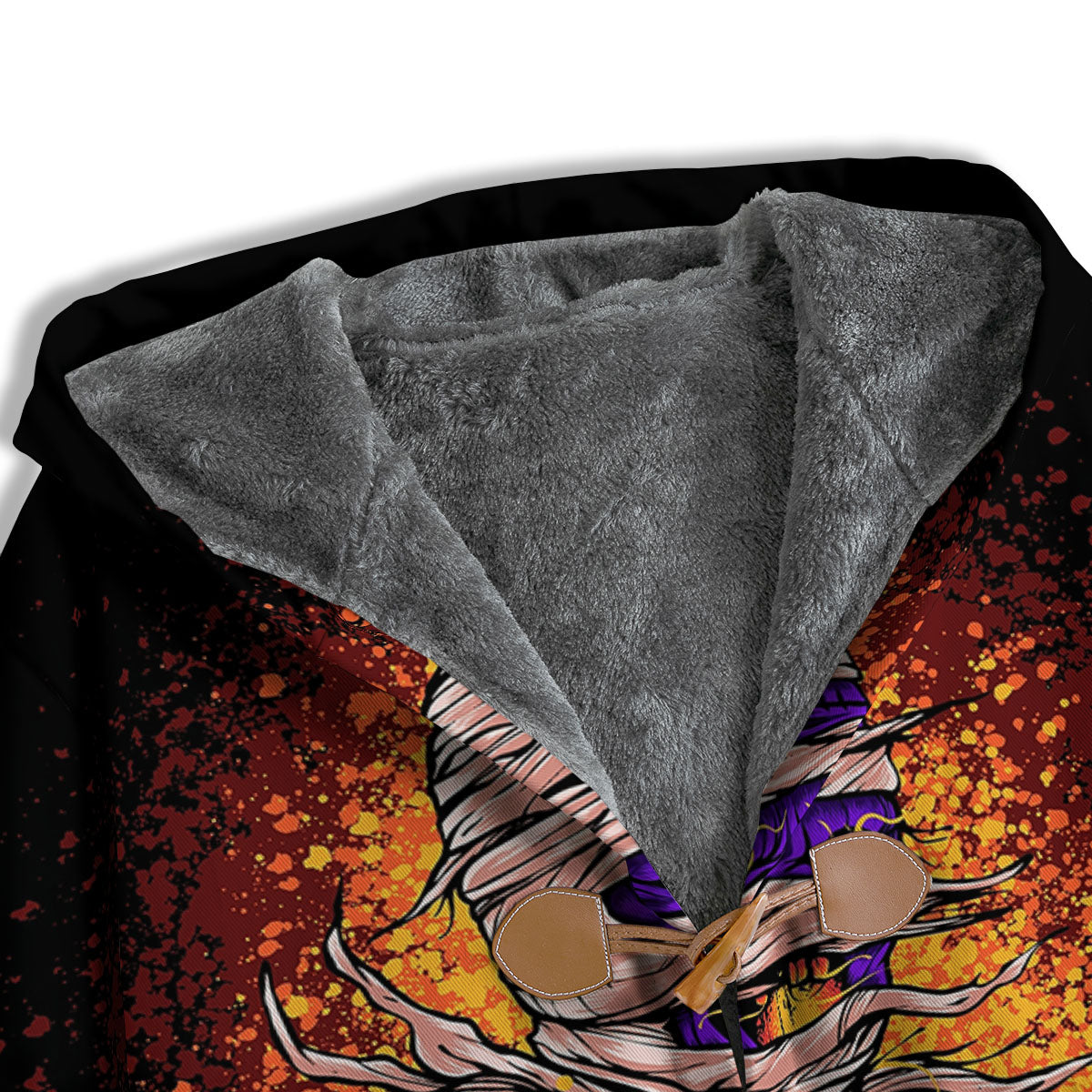 Mummy Halloween Print Men's Windbreaker Jacket-grizzshop