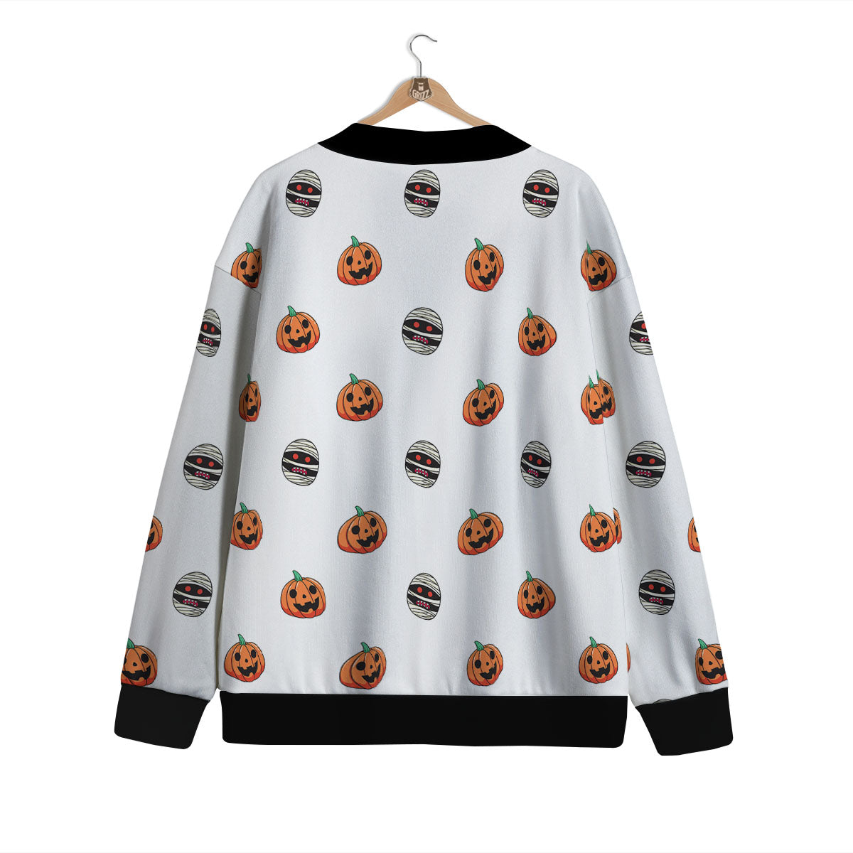 Mummy Halloween Print Pattern Cardigan-grizzshop